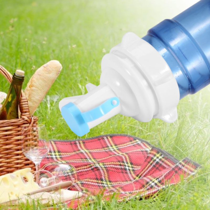 Drinking Water Dispenser Cap – Multi-Layer Silicone Sealing Bottle Dispenser for Dust Protection, Spill-Free Pouring & Travel/Home Use