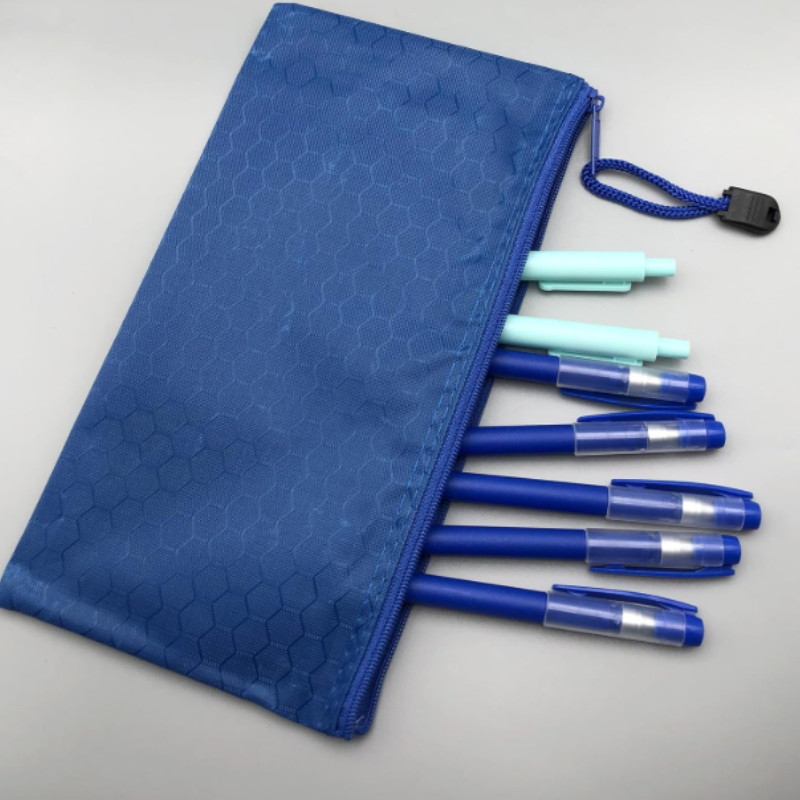 Multipurpose Zipper Pouch – Lightweight Pencil Case & Travel Organizer with Smooth Zip (Random color-Pack of 1)