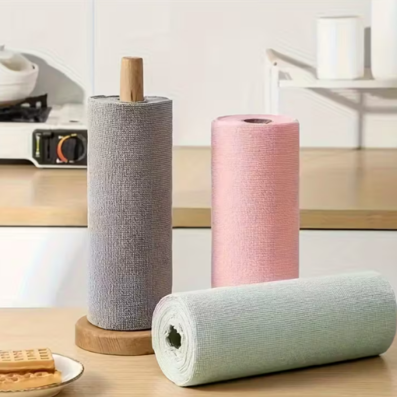 20 Sheet Reusable Microfiber Cleaning Cloth – Super Absorbent, Multi-Purpose Cleaning Towels (25 × 25 cm) (Random color)