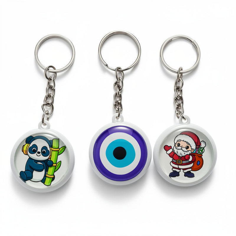 6 Pcs Assorted Design Keychains – Cute & Stylish Decorative Key Rings (Random Keychains)