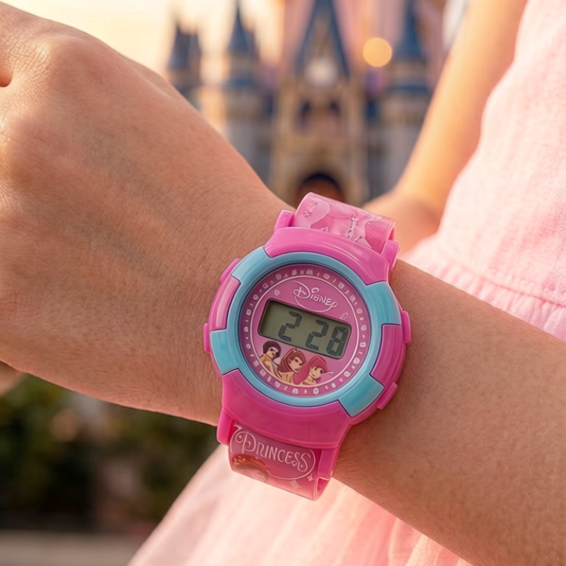 Kids Digital Watch – Random Character Design Digital Time Display Wrist Watch for Boys & Girls With Key Chain (Pack of 1)