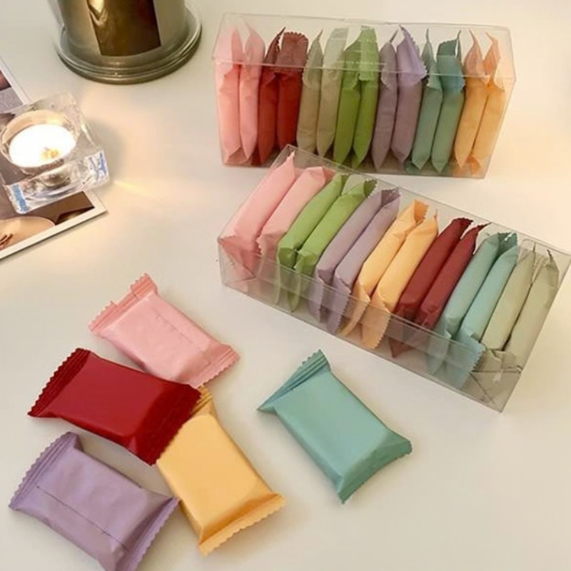 14 Pcs Portable Compressed Towels – Expandable Disposable Travel Towels for Face, Hand & Body
