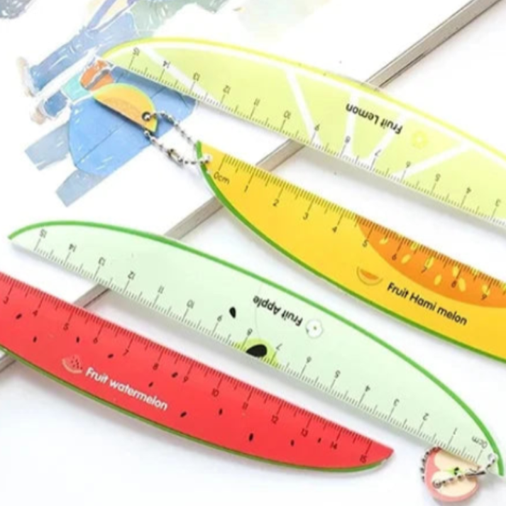 15cm Fruit Design Plastic Ruler | Cute Printed Measuring Scale for Sch ...