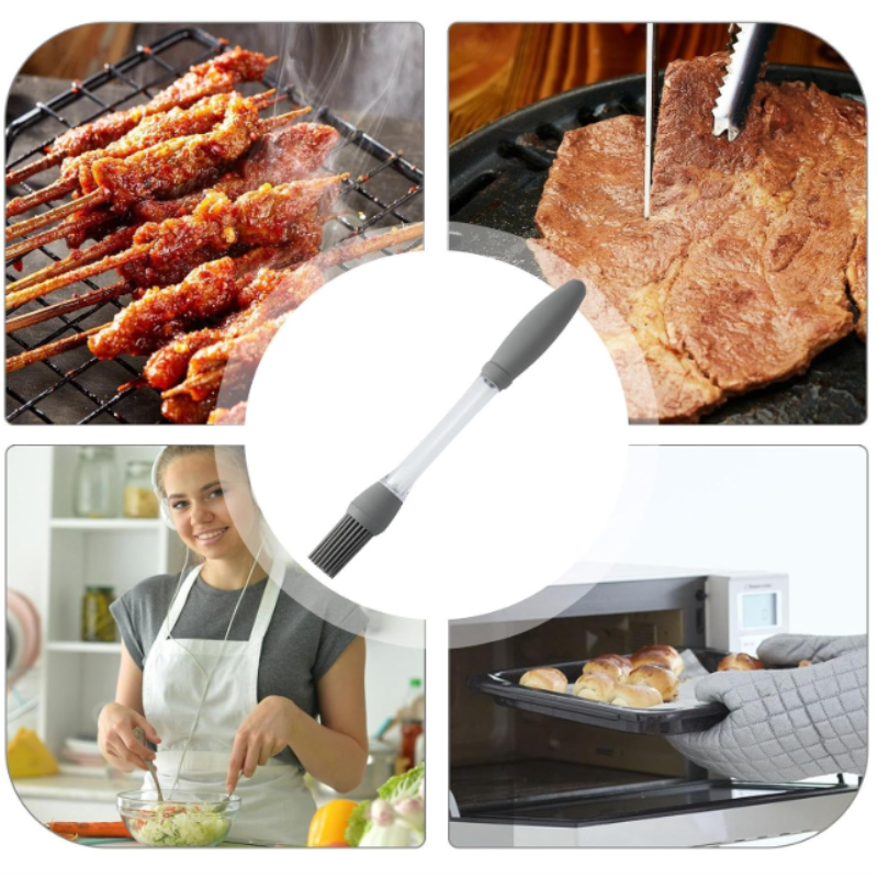 Silicone Oil Brush for Cooking & Baking – Heat-Resistant Pastry Brush for BBQ, Grilling, Basting, Baking & Kitchen Use (Pack of 1)