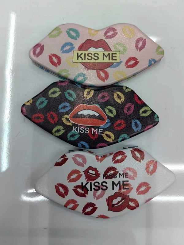 Lip Shape Kiss Me Printed Mirror