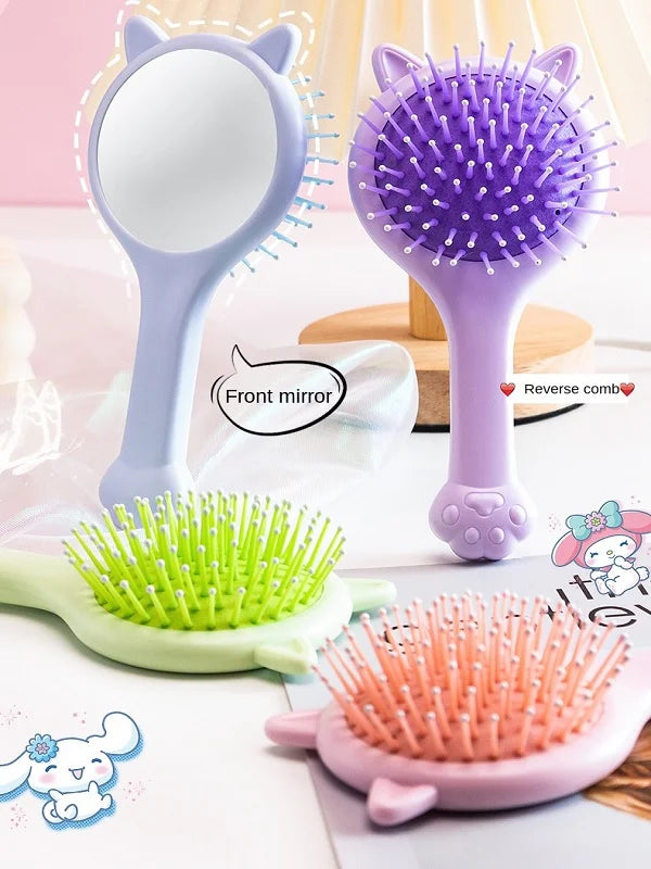 Cat Paw Shape Mirror Comb