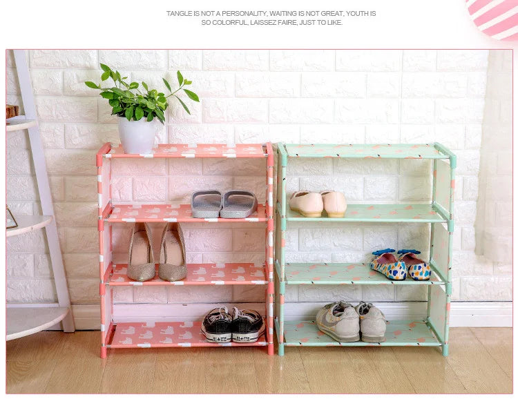 4 Layer Shoe Rack (Random Print)