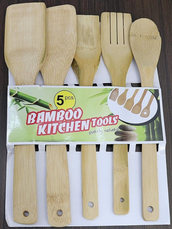 5 Pcs Utensil Wooden Set