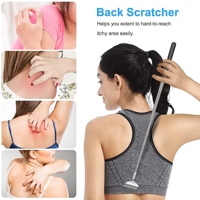 Telescopic Back Scratcher – Extendable Stainless Steel Body Scratching Tool (Pack of 1)