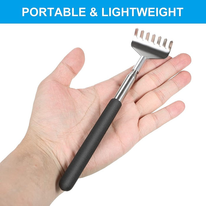 Telescopic Back Scratcher – Extendable Stainless Steel Body Scratching Tool (Pack of 1)