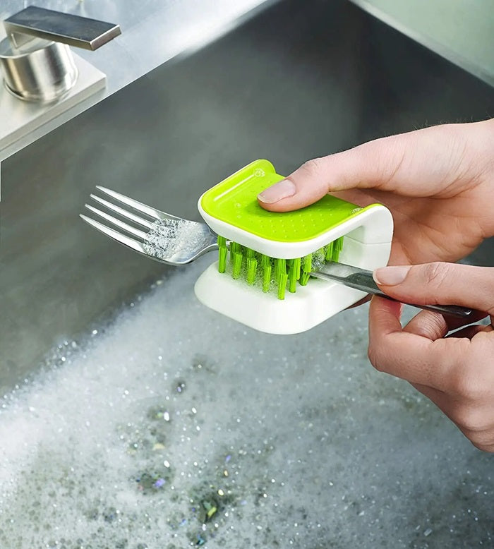 Double-Sided Knife &amp; Spoon Cleaning Scrubber