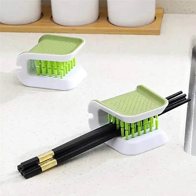 Double-Sided Knife &amp; Spoon Cleaning Scrubber