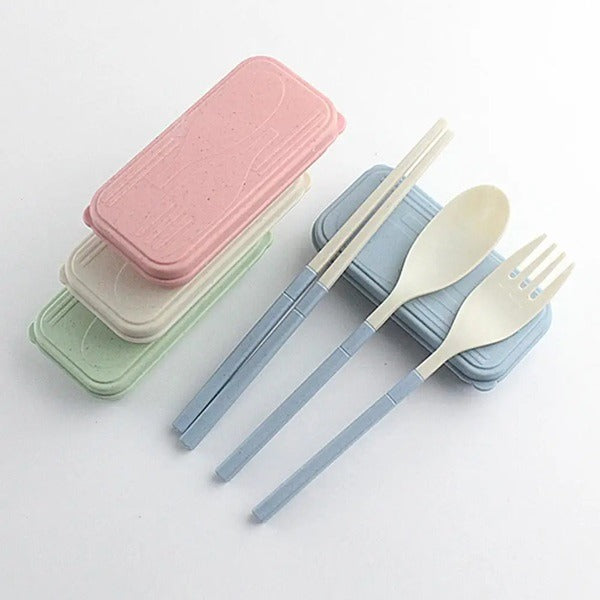 Foldable Tableware Set Fork , Spoon &amp; Chopsticks