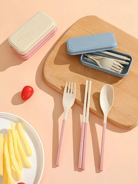 Foldable Tableware Set Fork , Spoon &amp; Chopsticks