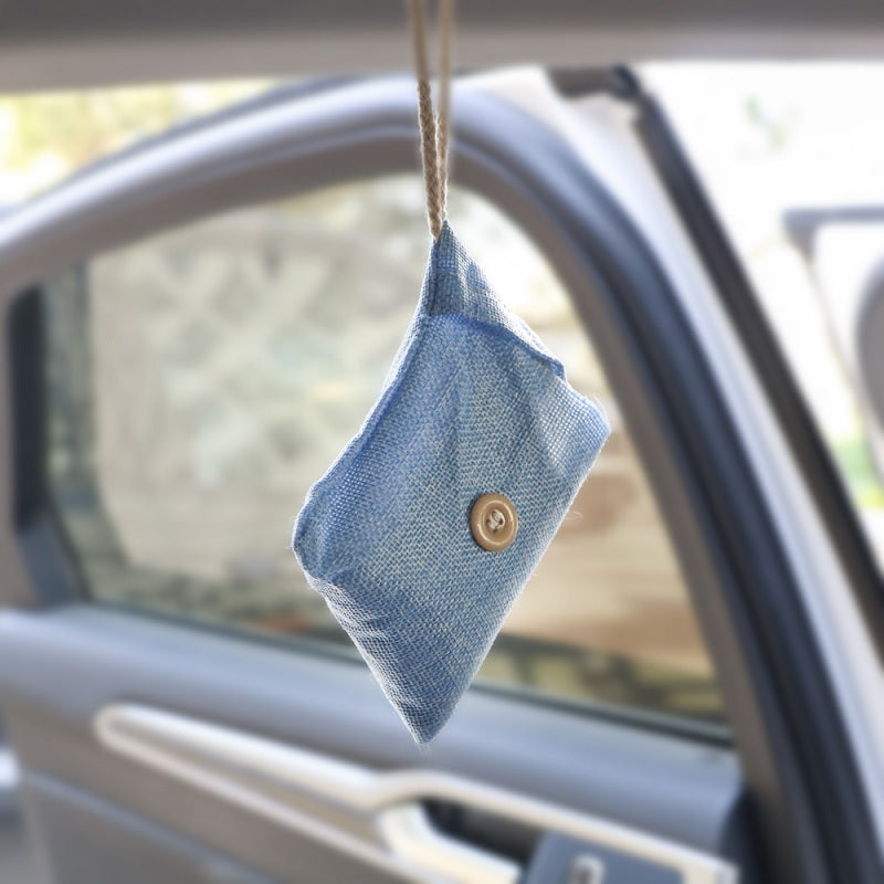 Car Bamboo Charcoal Air Freshener Bag (Random)