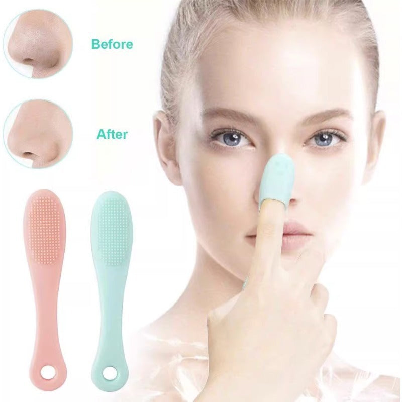2 Pcs Silicone Finger Wash Brush