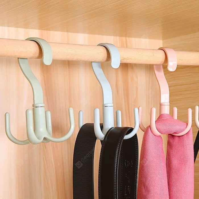 Tie Bag Belt Scarf Multipurpose Rotating Hanger [Buy 1 Get 1 Free]