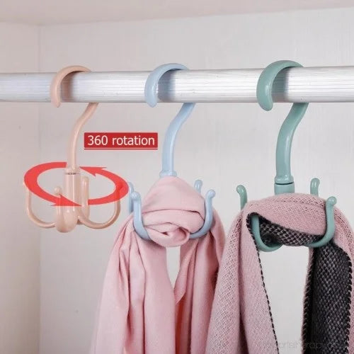 Tie Bag Belt Scarf Multipurpose Rotating Hanger [Buy 1 Get 1 Free]