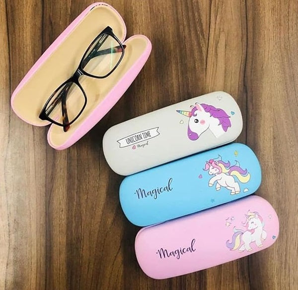 Unicorn Hard Case Eyeglass, Specs/Glares Cases/Spectacle Cases for Girls, Cute Multi-Purpose Eyeglass Box, Spectacle Cover For All Ages