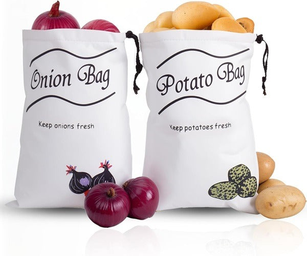 Potato Onion Storage Bag, Reusable Storage Bags For Vegetables, Potato, Onion, Garlic