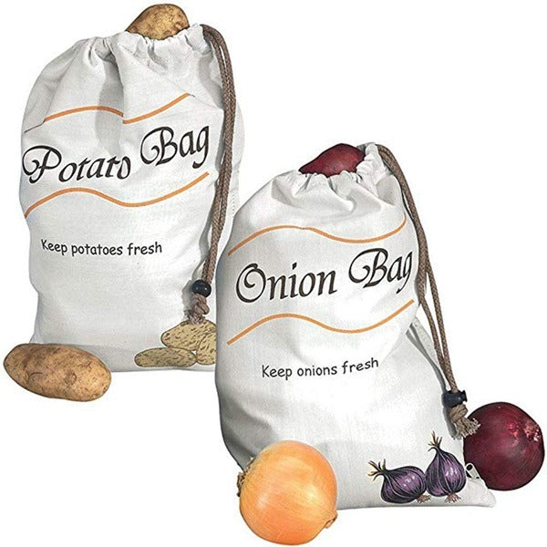 Potato Onion Storage Bag, Reusable Storage Bags For Vegetables, Potato, Onion, Garlic