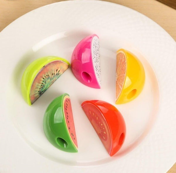 Fruit Shape Pencil Sharpener (Pack of 4 Pcs), Sharpener for Kids Fruit Shape Sharpener for Girls (6 pcs)