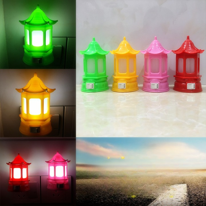 1 Pc Castle Shape LED Night Lamp (Random Color)