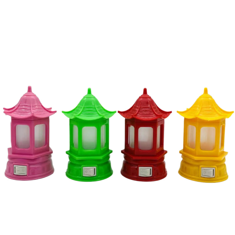 1 Pc Castle Shape LED Night Lamp (Random Color)