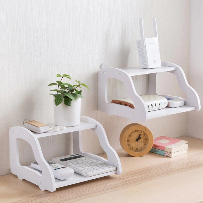 Double Layer Wall Mounted Router Stand