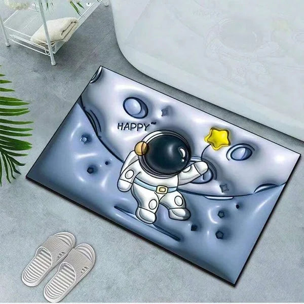 Space Astronaut Design Bathroom Mat