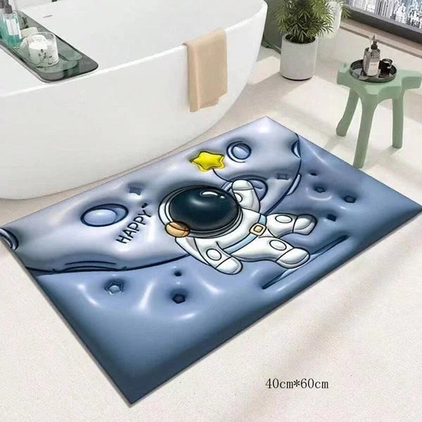 Space Astronaut Design Bathroom Mat