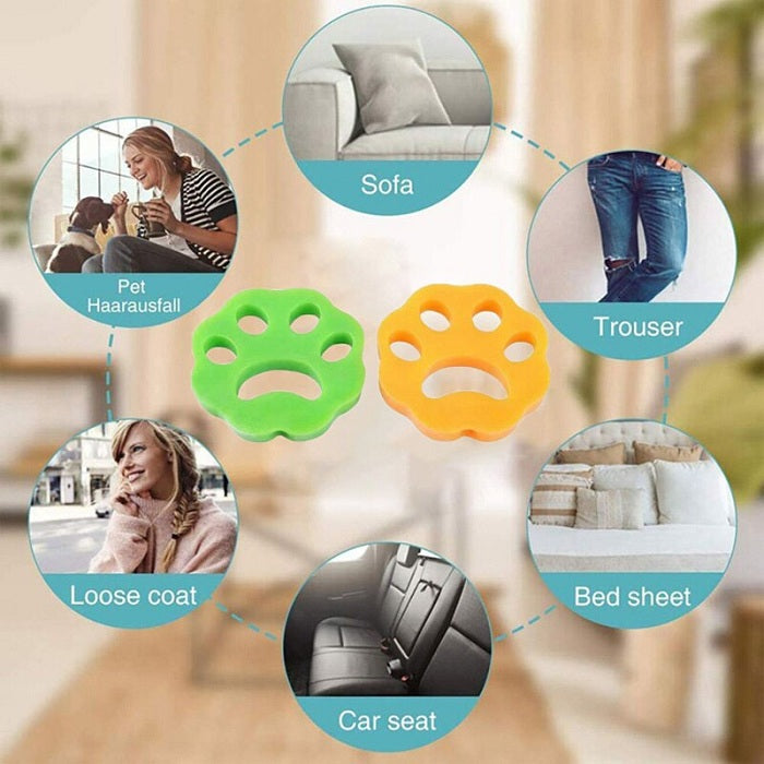 Silicone Washing Machine Lint Remover - Pack of 4Pcs