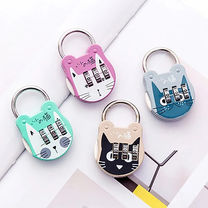 Cute Cat Suitcase Padlock