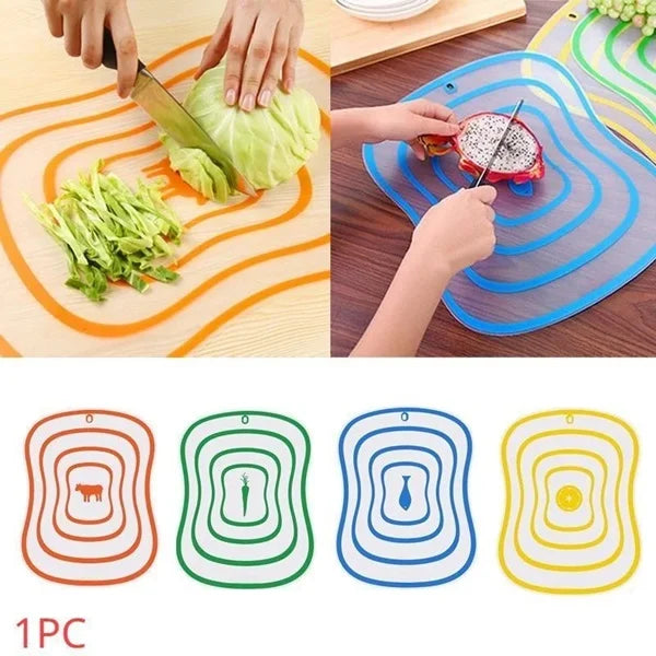 Flexible Transparent Vegetable & Fruit Cutting Board