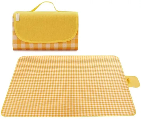Purse-Shaped Waterproof Picnic Mat – Foldable & Portable for Outdoor Activities (Random color) (Pack of 1)