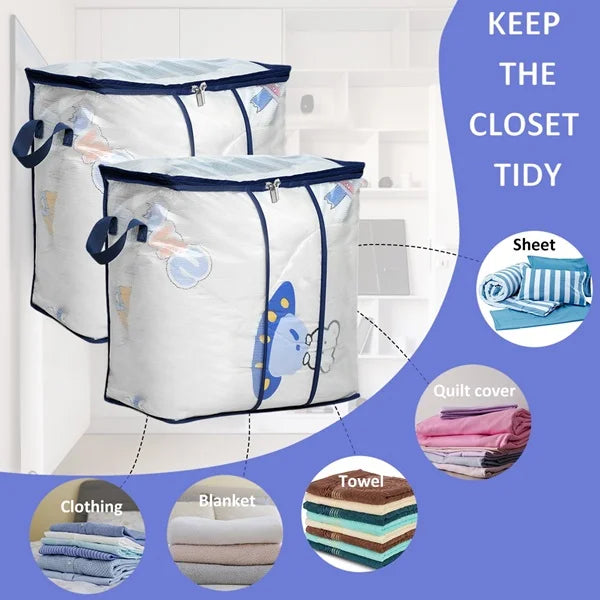 Transparent Quilt Storage Bag - Vertical