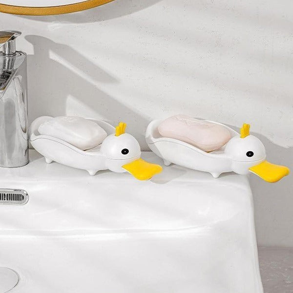 Duck Shape Drain Soap Tray