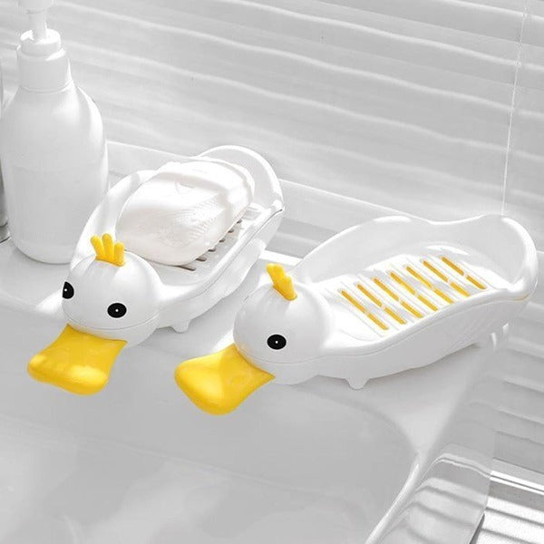 Duck Shape Drain Soap Tray