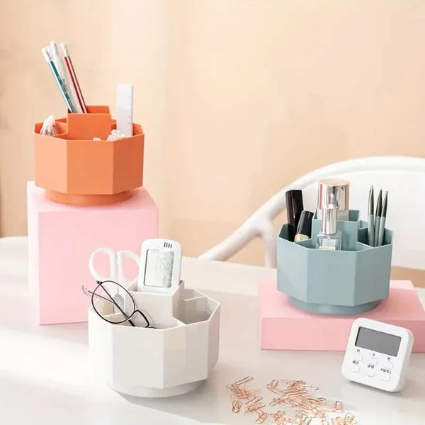 Rotating Desktop Stationery Storage Box