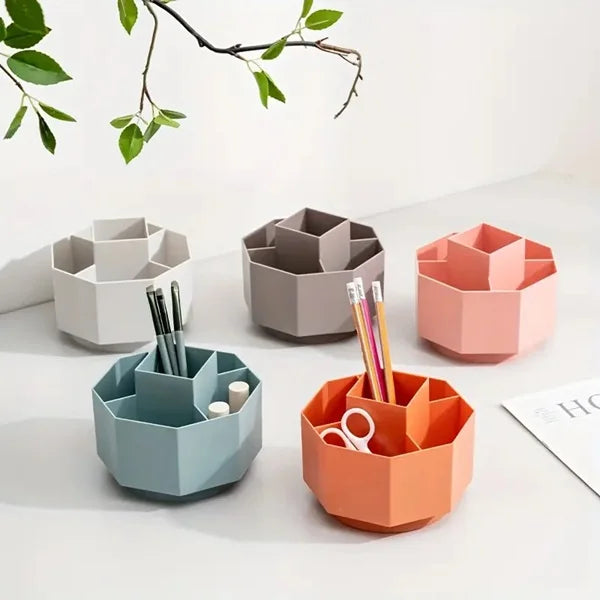 Rotating Desktop Stationery Storage Box