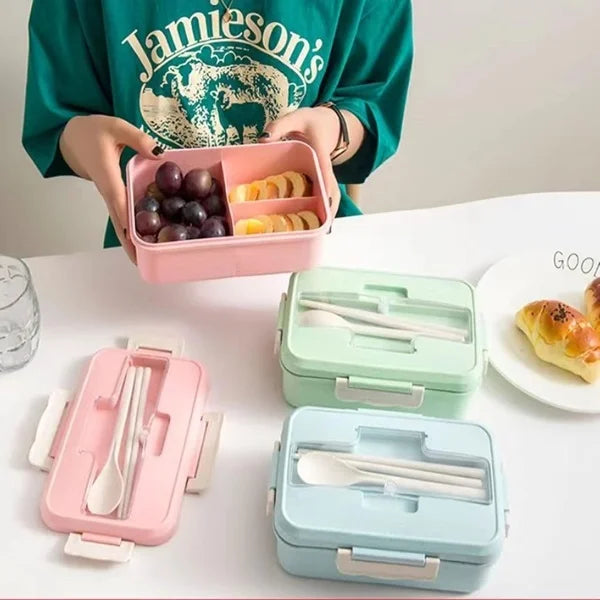 1000ml Lunch Box With Spoon & Fork