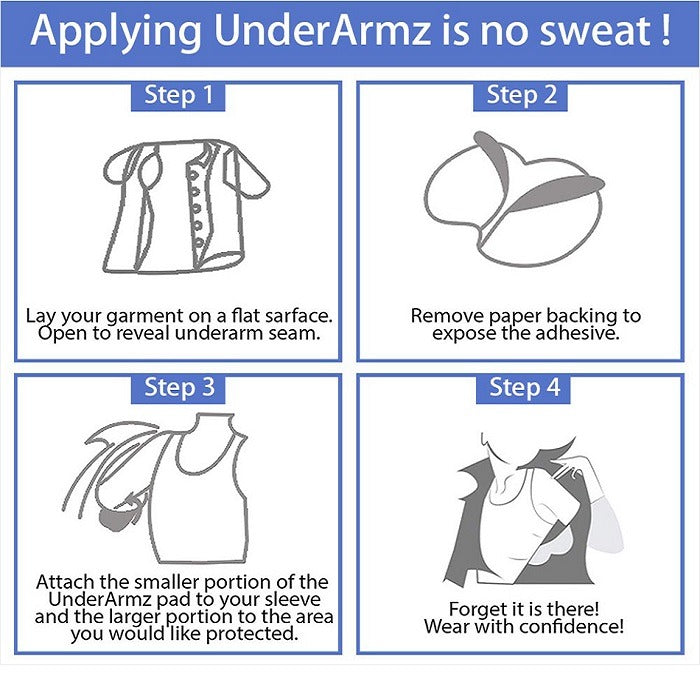 Under Arm Protection 10 Pcs Underarm Sweat Pads – Disposable Armpit Guards for Clothing Pro ...