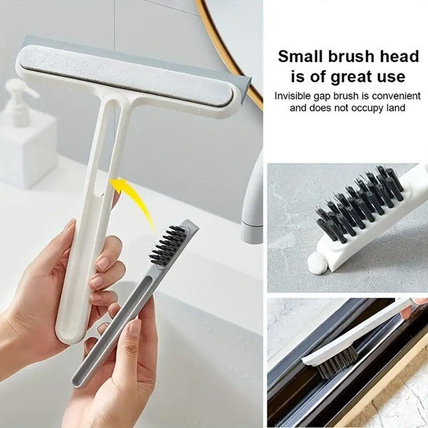 Multifunctional Window Wiper With Brush