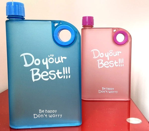 380ml Notebook Style Water Bottle (Random Color)