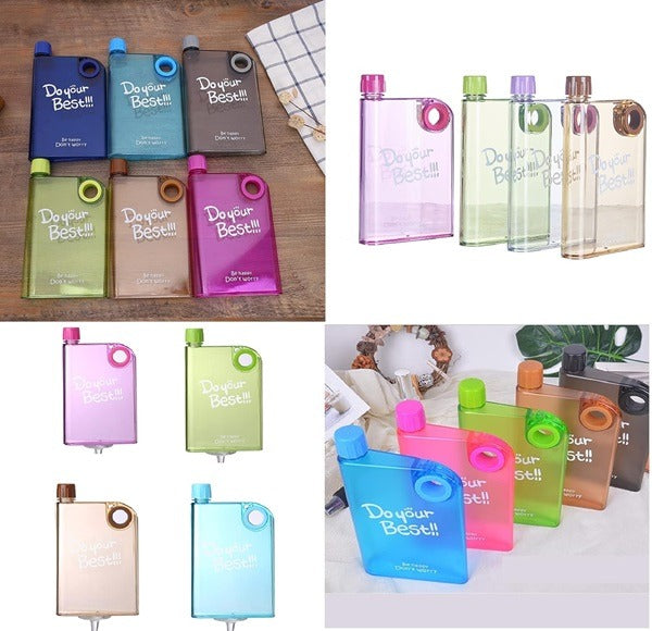 380ml Notebook Style Water Bottle (Random Color)