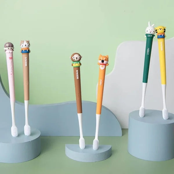 Cartoon Head Design Kids Toothbrush