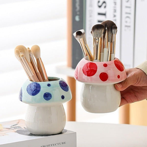 Multipurpose Mushroom Shape Ceramic Holder