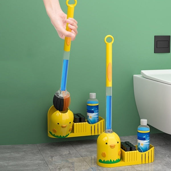 Toilet Cleaning Brush Set With Base