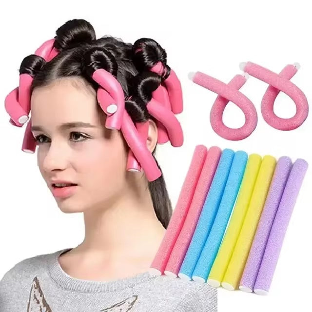 10pcs Foam Heatless Curler