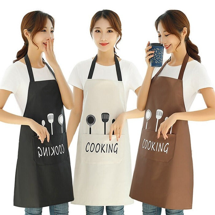 Cooking Print Apron – Waterproof Kitchen Apron for Cooking, Baking & C ...